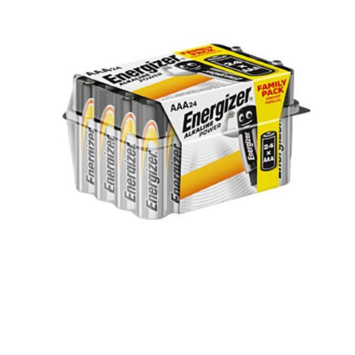 ENERGIZER ALKALINE POWER BATTERIE MINI STILO AAA 1.5 V MAXI PACK CONF 24 Pz.